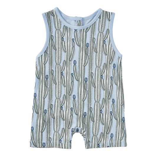 Bamboo Blend Sleeveless Coverall Romper – Blooming Saguaro