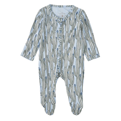 Bamboo Blend Zip Footie - Blooming Saguaro