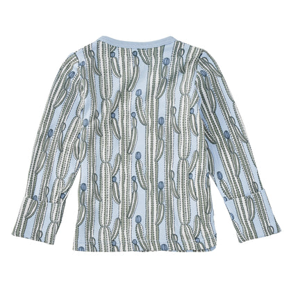 Bamboo Blend Wrap-Front Long Sleeve Layette Jacket - Blooming Saguaro