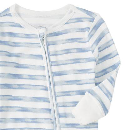 Bamboo Blend Convertible Coverall - Breezy Bay Stripe