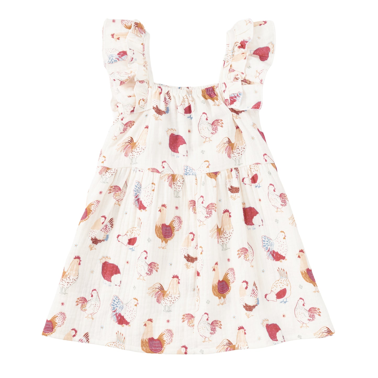 Muslin Flutter Strap Dress - Feathered Friends