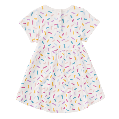 Bamboo Blend Short Sleeve Twirly Tee Dress - Sugar Rush