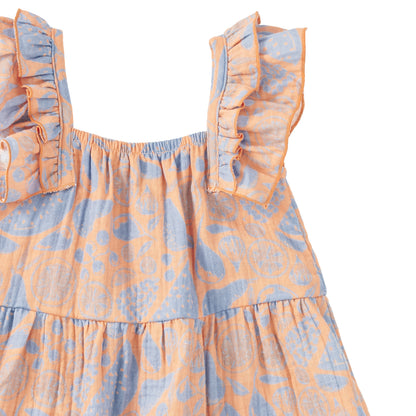 Muslin Flutter Strap Dress - Summer Bounty