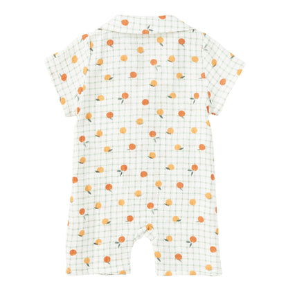 Muslin Cabana Romper - Gingham Grove