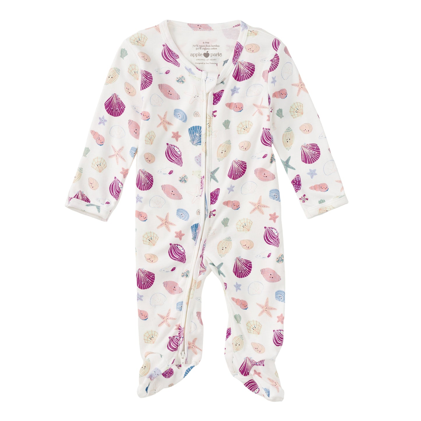 Bamboo Blend Zip Footie - Seaside Treasures