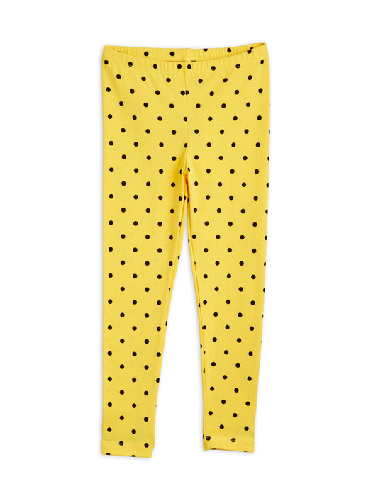 Yellow Polka Dot Leggings