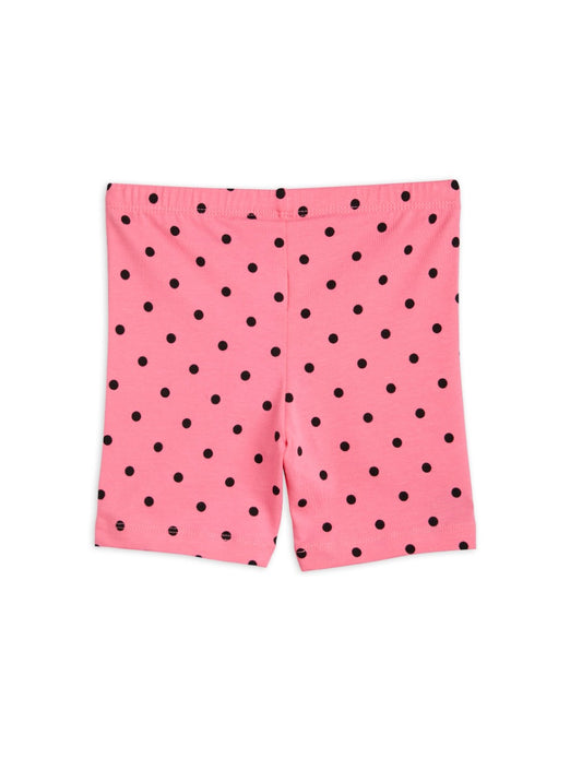 Pink Polka Dot Biker Shorts