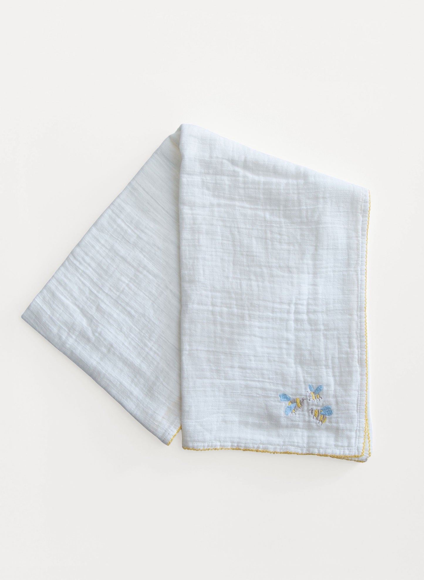 Bumblebee Embroidered Shawl Blanket