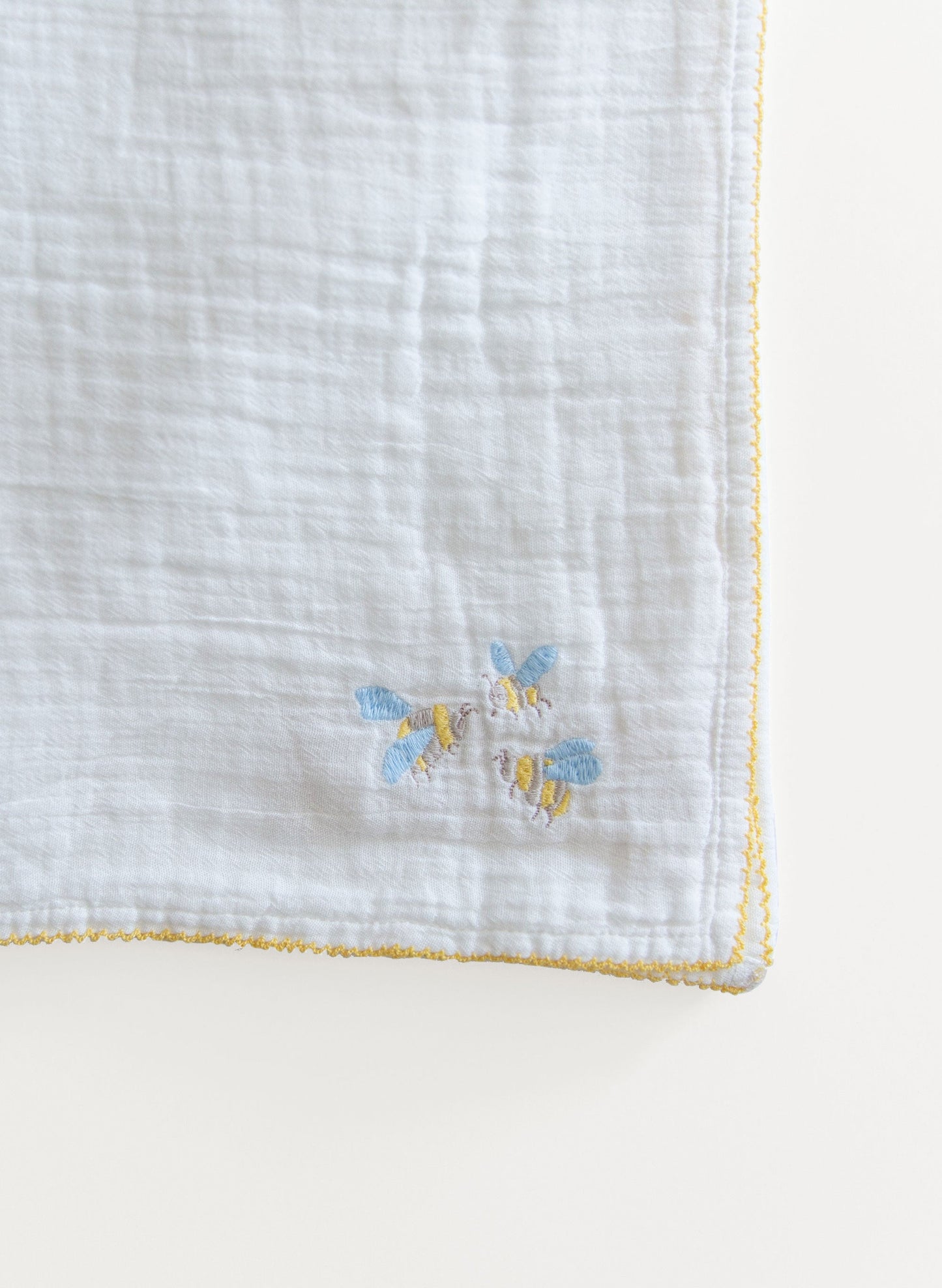 Bumblebee Embroidered Shawl Blanket