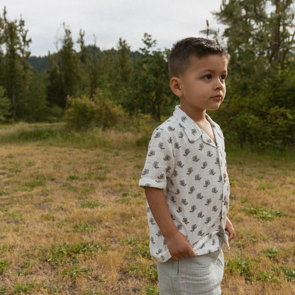 Organic Shirt & Shorts Set - Poppy