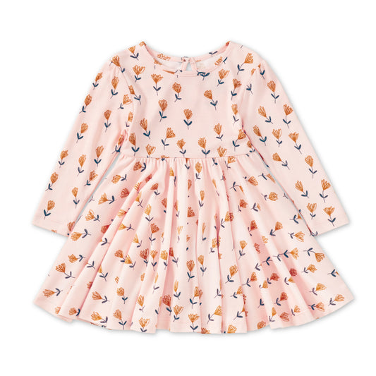 Bamboo Blend L/S Twirly Tee Dress - Wild at Heart