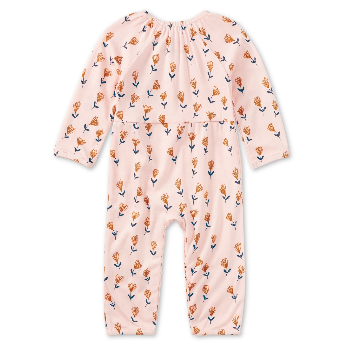 Bamboo Blend L/S Gathered Romper - Wild at Heart