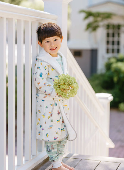 Children's Organic Cotton Printed Bathrobe