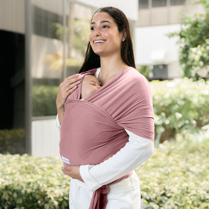 Baby Wrap Carrier in Mauve