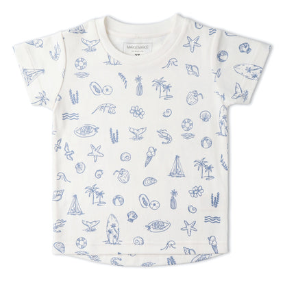 Organic Tee & Shorts Set - Coastal