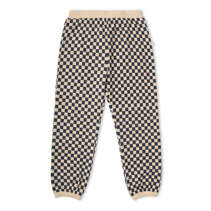 Organic Tee & Pant Slouch Set - Midnight Check