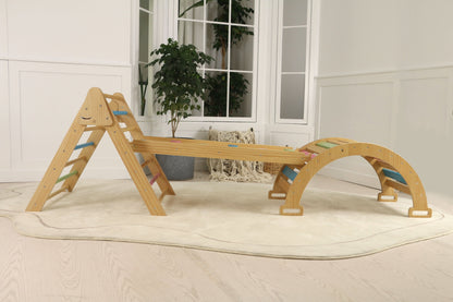 Hazel | Pikler Triangle, Slide & Rocker Set