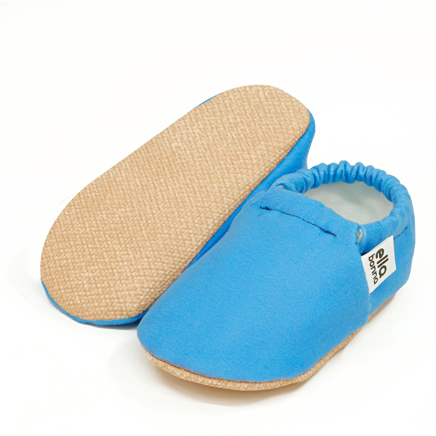 Ella Bonna Baby Moccasins, Slippers, Blue