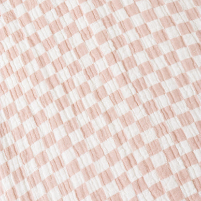 Organic Shirt & Shorts Set - Brick Checks