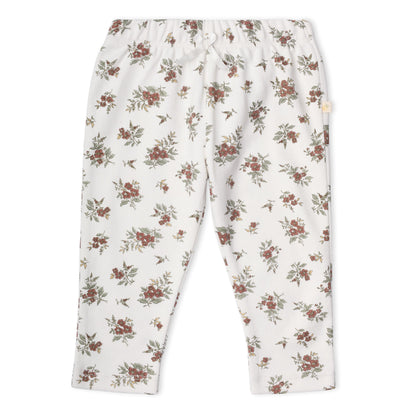 Organic Ruffle Bodysuit & Pants Set - Winter Berry