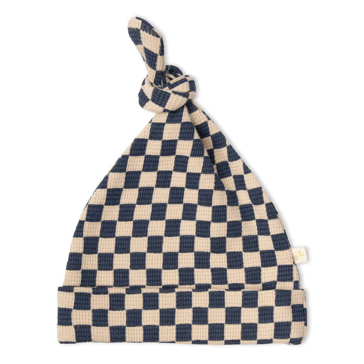 Organic Knotted Baby Gown - Midnight Check