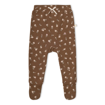 Organic Kimono Top & Footed Pants Set - Primrose