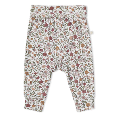Organic Bodysuit & Foldover Pants Set - Woodland Sprig