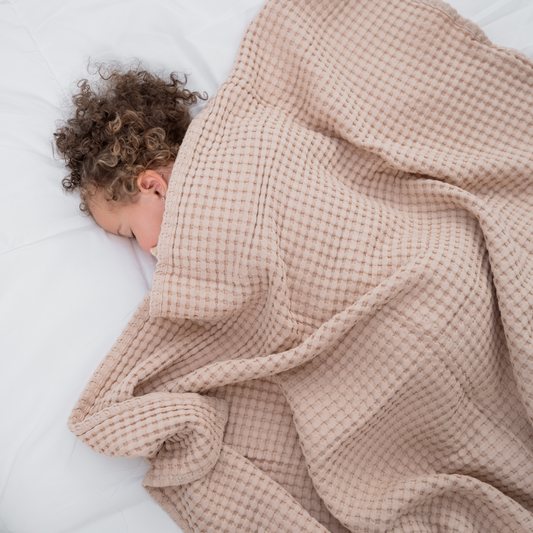 Baby Waffle Blankets in Blush