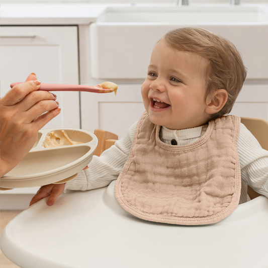 Silicone Baby Spoons Set - 6 Pack, Blush