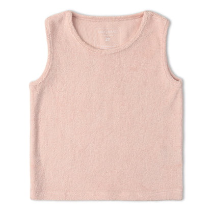 Organic Sleeveless Tee & Shorts Set - Blush
