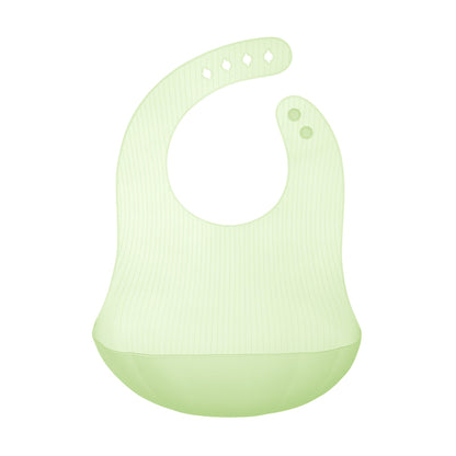 Silicone Bib with Pocket, Waterproof, Adjustable, 6 Months+