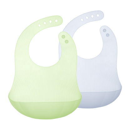 Silicone Bib with Pocket, Waterproof, Adjustable, 6 Months+