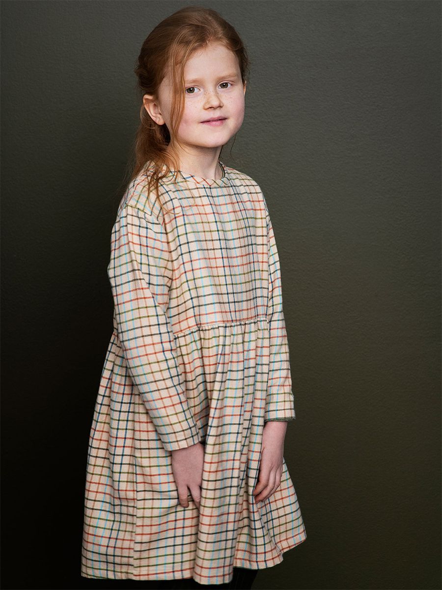 Organic Cotton Rainbow Brushed Dress