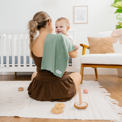 Cotton Burp Cloths in Multi-Boy