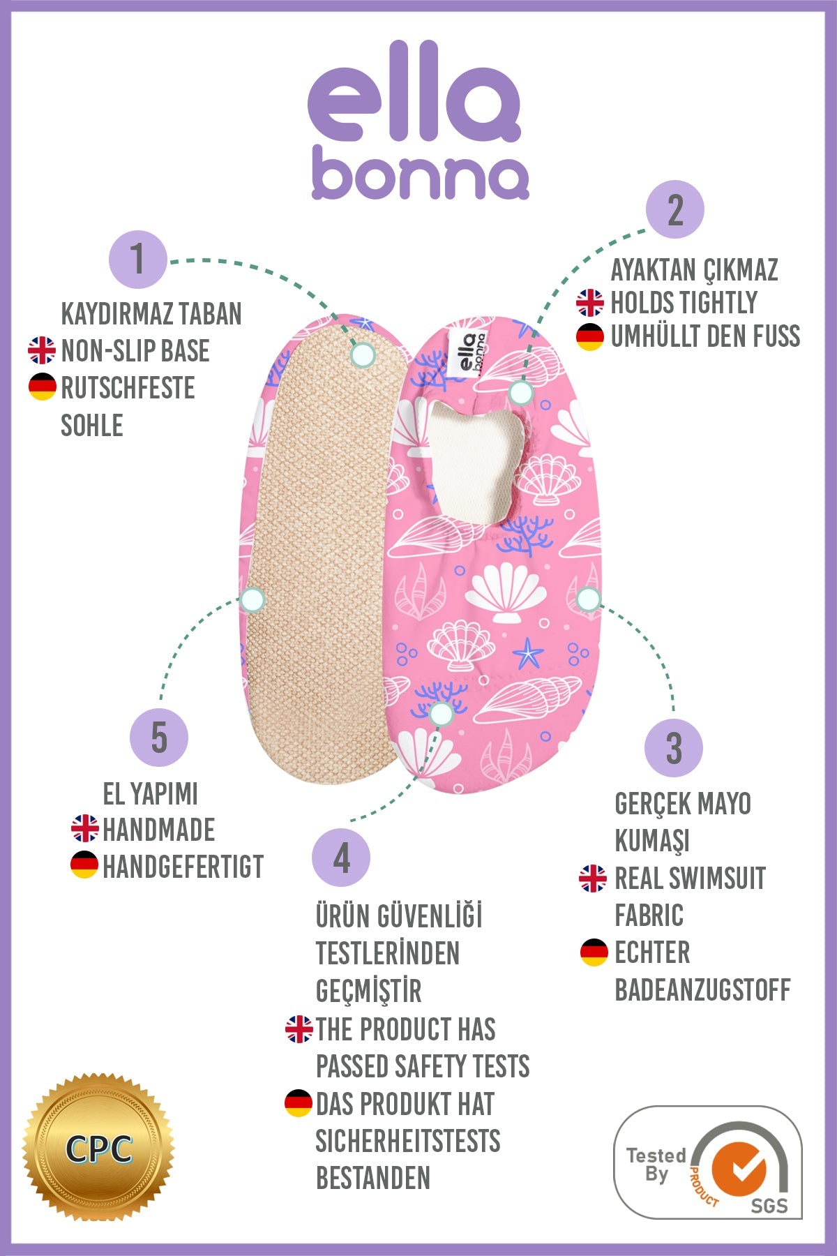 Non-Slip Baby Water Shoes – Seashell