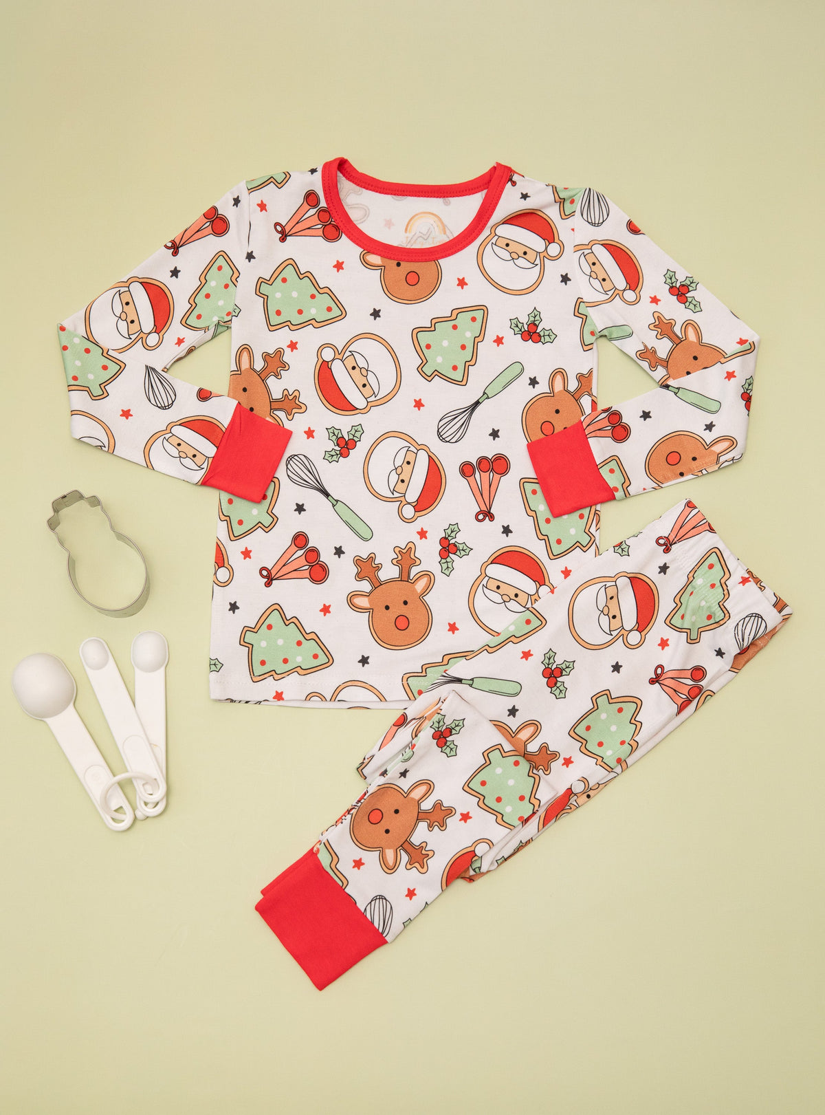 Christmas Cookies Bamboo Toddler 2 Piece Set