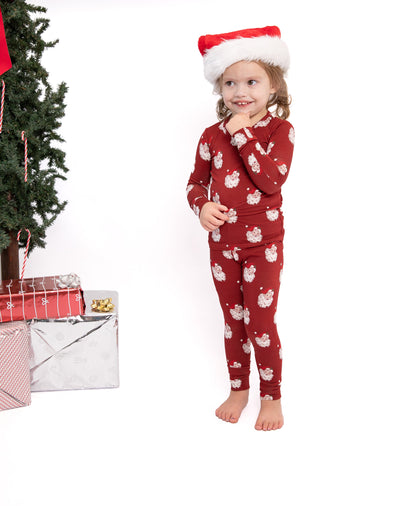 Christmas Vintage Santa Bamboo Toddler 2 Piece Set