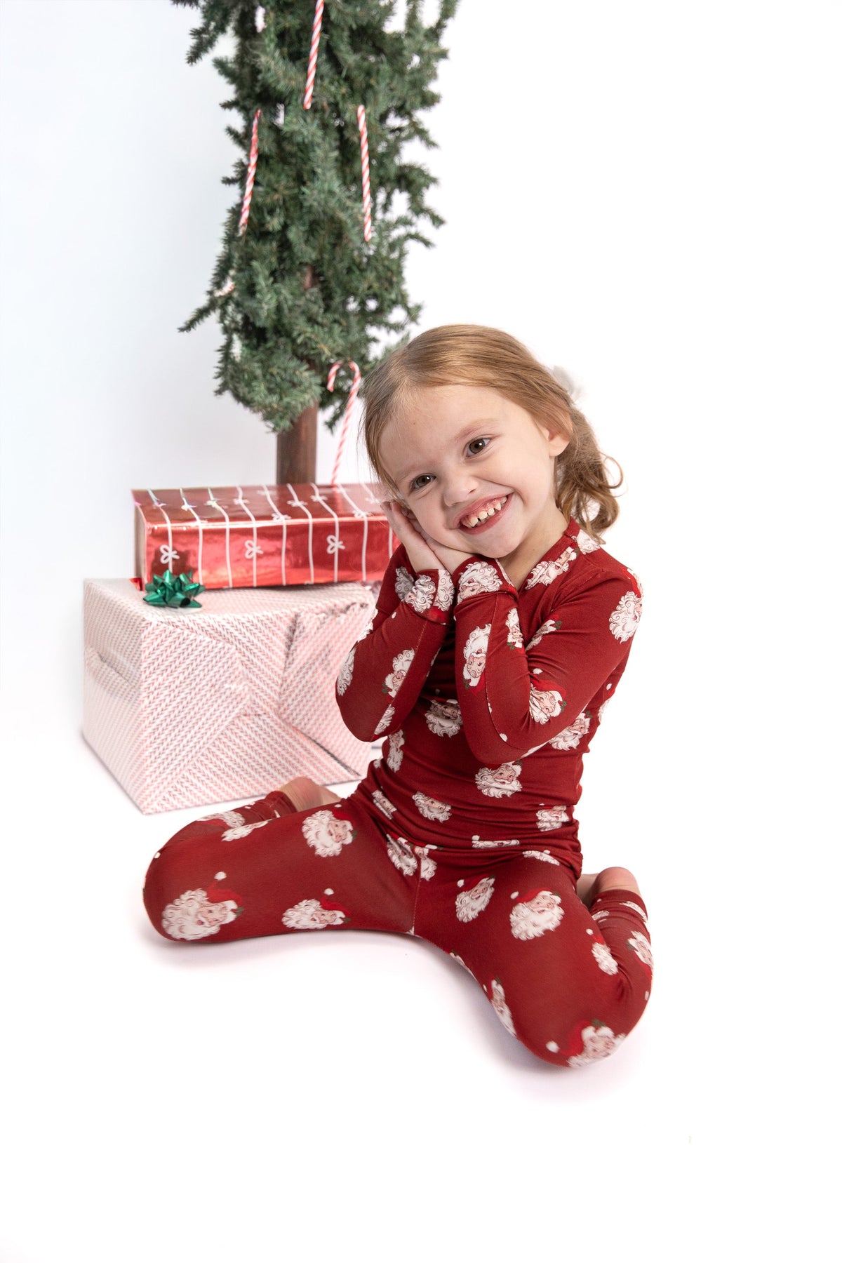 Christmas Vintage Santa Bamboo Toddler 2 Piece Set