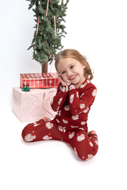 Christmas Vintage Santa Bamboo Toddler 2 Piece Set