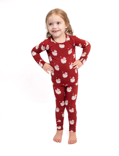 Christmas Vintage Santa Bamboo Toddler 2 Piece Set