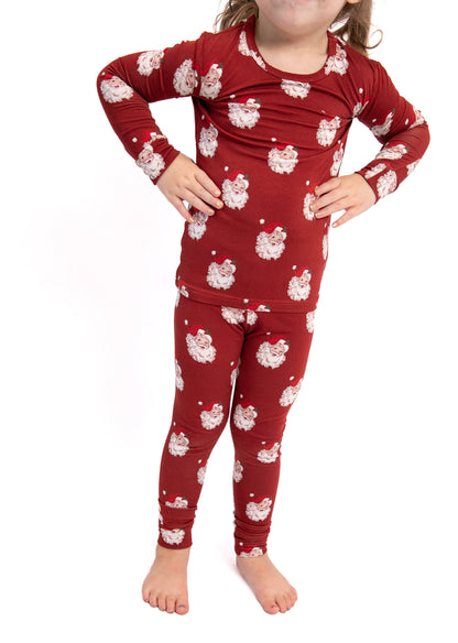Christmas Vintage Santa Bamboo Toddler 2 Piece Set