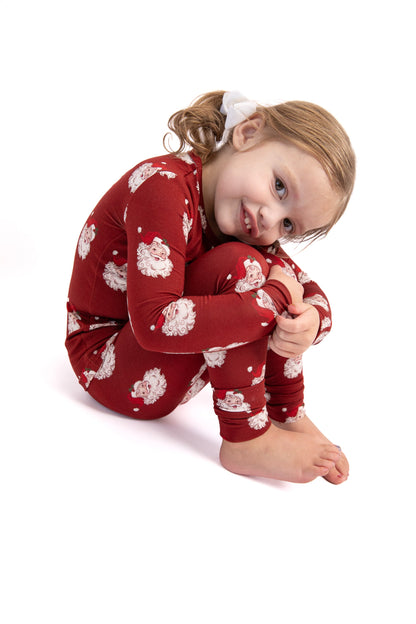 Christmas Vintage Santa Bamboo Toddler 2 Piece Set