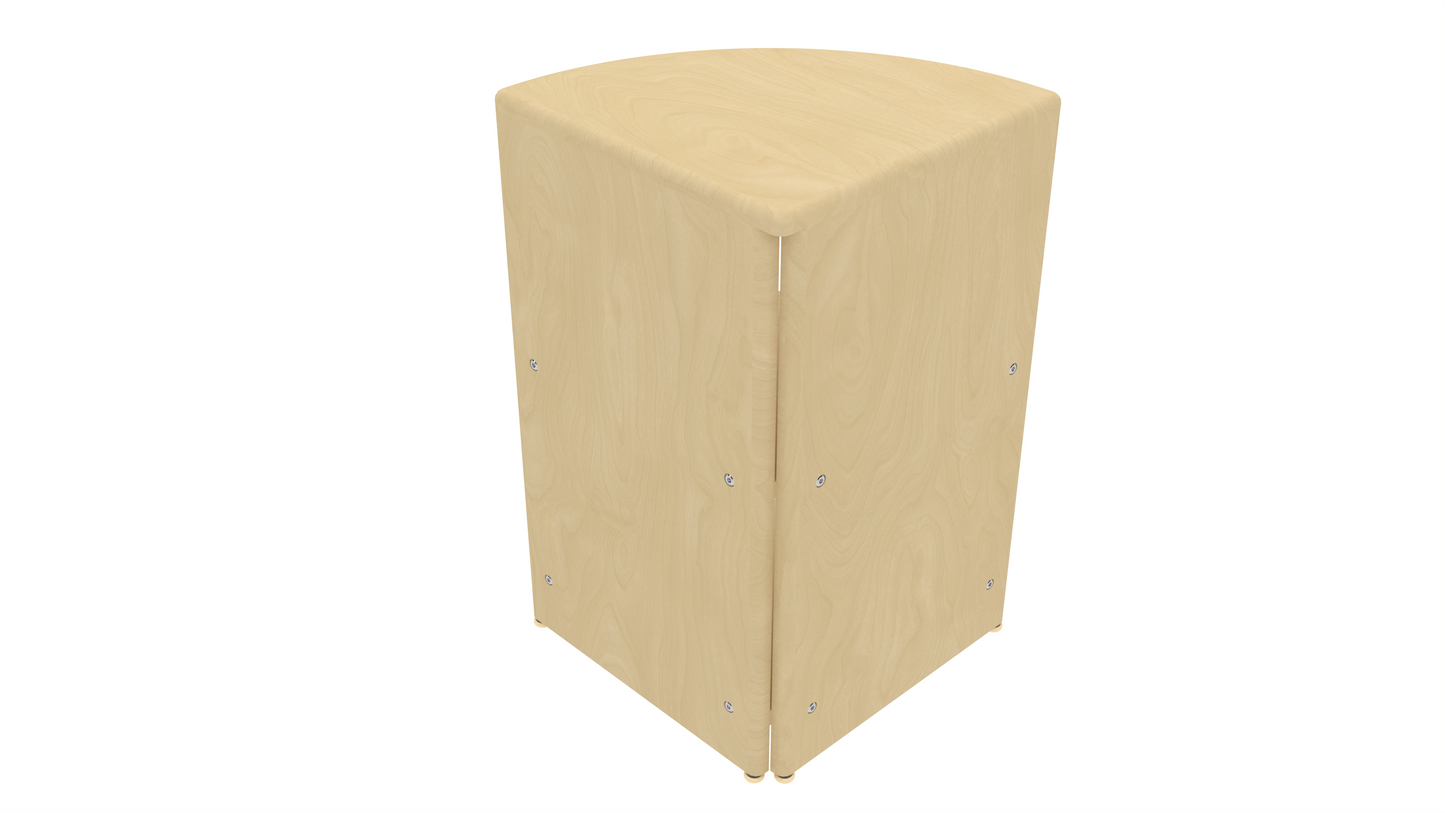 Montessori Classroom Corner Shelf - 24" Tall