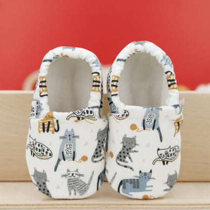 Ella Bonna Baby Moccasins, Slippers, Cat