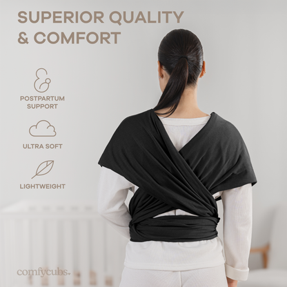 Baby Wrap Carrier in Black