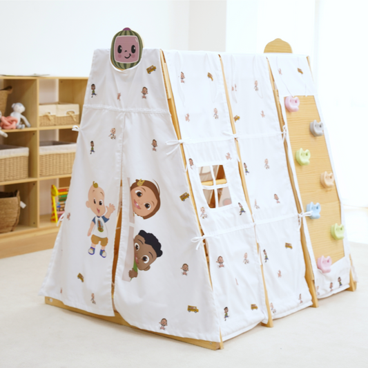 Cocomelon Play Tent Cover – Fits Avenlur Large Magnolia Climbing Playset (Tent Only)