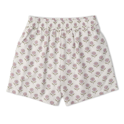Organic Tie Up Top & Shorts Set - Lavender