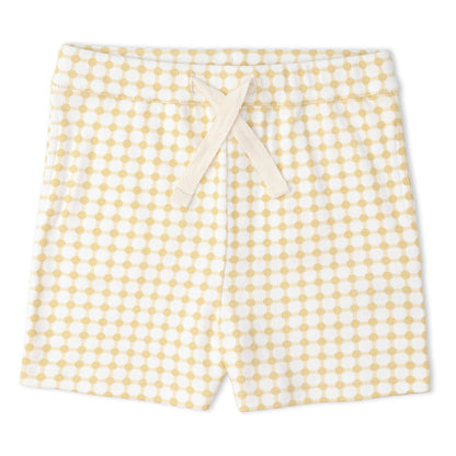 Organic Collar Tee & Shorts Set - Dotty Gingham