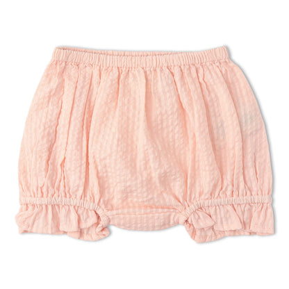 Organic Smocked Top And Bloomer Set - Blush