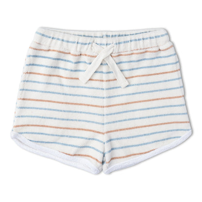 Organic Sleeveless Tee & Shorts Set - Cabana Stripes